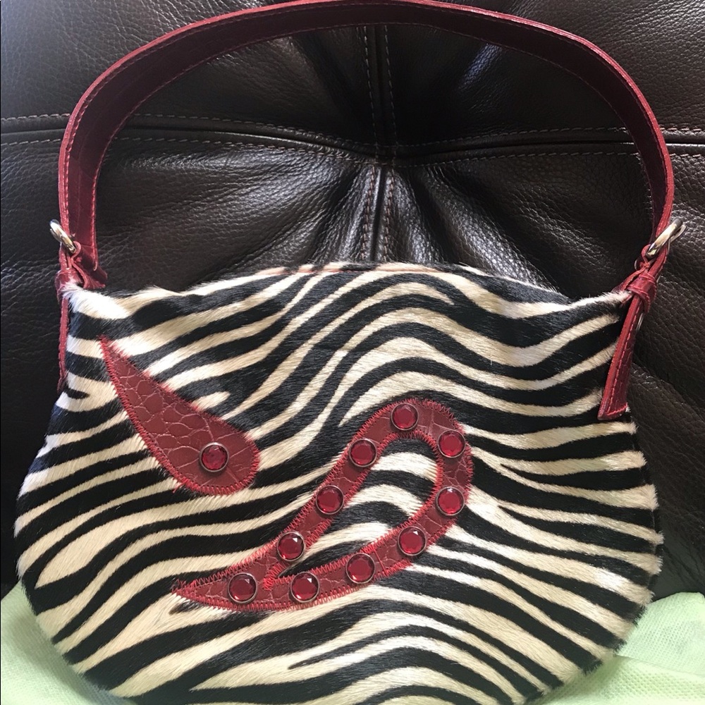 Cecconi piero fur/leather hand bag